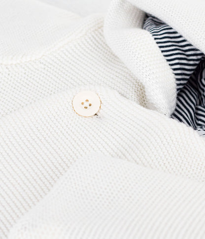 Veste bébé ouatinée en tricot