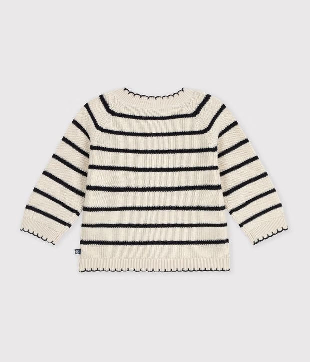 Cardigan laine et coton