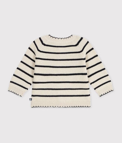 Cardigan laine et coton