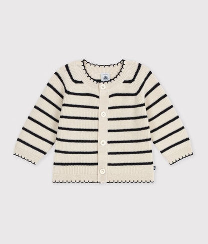 Cardigan laine et coton