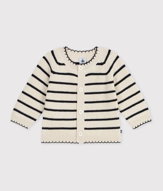 Cardigan laine et coton