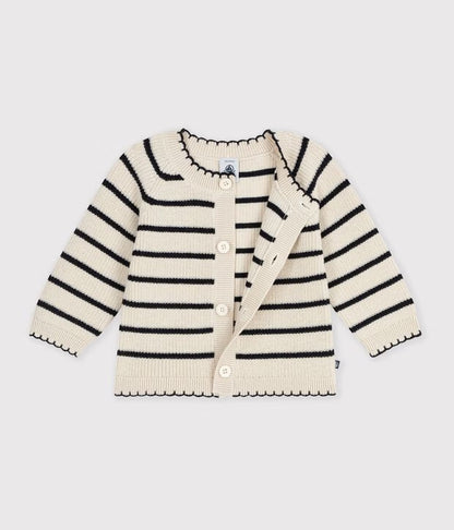 Cardigan laine et coton