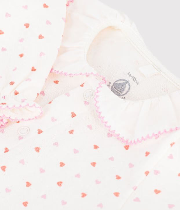 Pyjama en tubique avec col