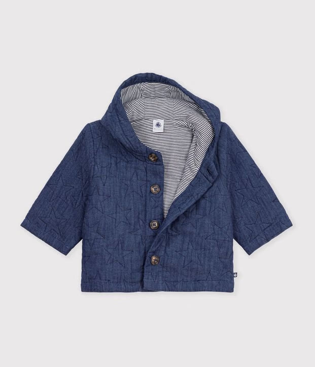 Veste e denim matelassée