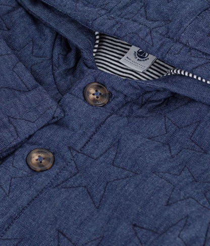 Veste e denim matelassée