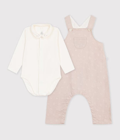 Ensemble salopette/Body manches longues