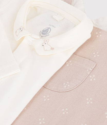 Ensemble salopette/Body manches longues