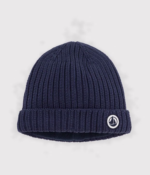 Bonnet en coton doublure polaire