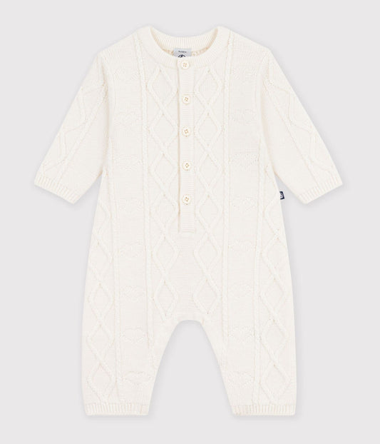 Combinaison bébé en tricot