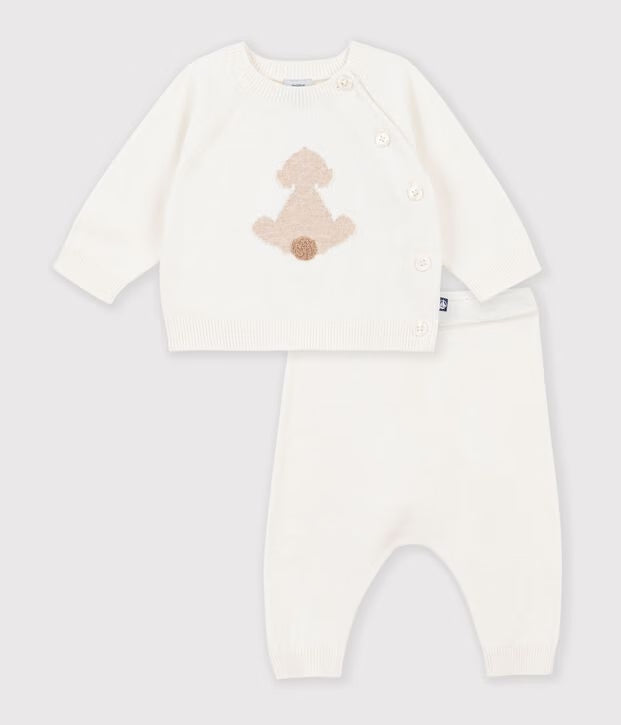 Ensemble 2 pièces en coton et cachemire