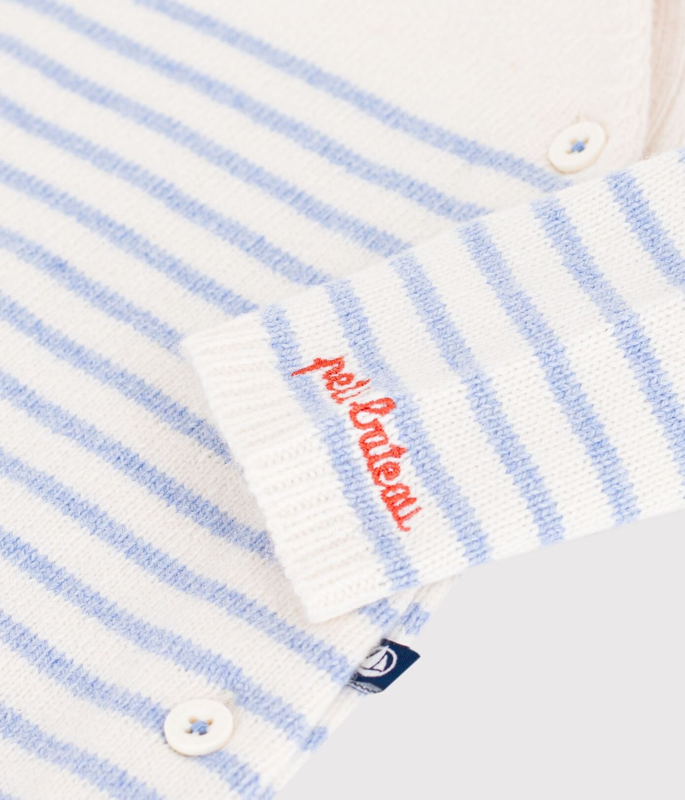 Combinaison bébé en tricot laine et coton