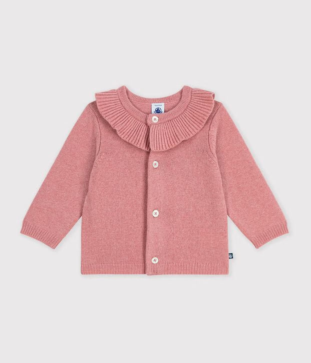 Cardigan laine et coton