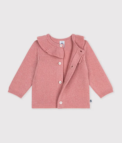 Cardigan laine et coton