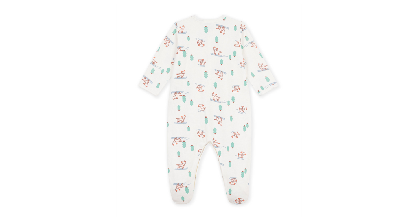 Pyjama bébé en molleton imprimé