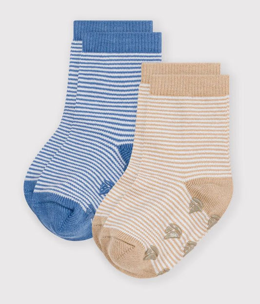 Lot de 2 paires de chaussettes antidérapantes
