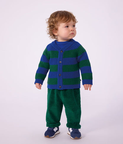 Cardigan laine et coton