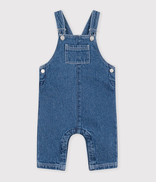 Salopette bébé en jean jambes longues