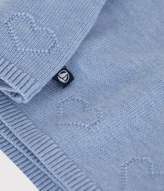 Brassière bébé cache-cœur en tricot
