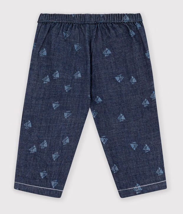 Pantalon en denim imprimé