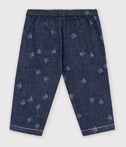 Pantalon en denim imprimé