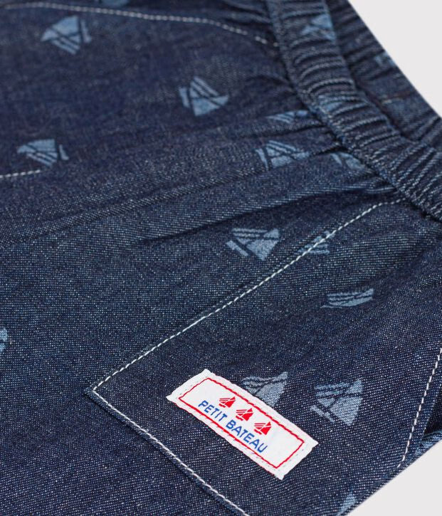 Pantalon en denim imprimé