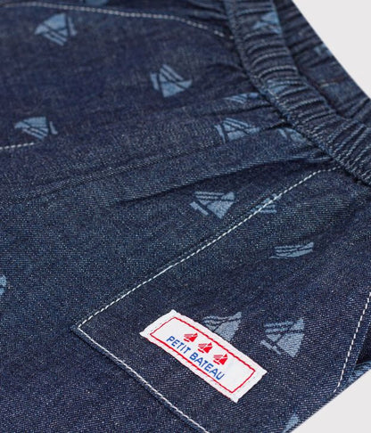 Pantalon en denim imprimé