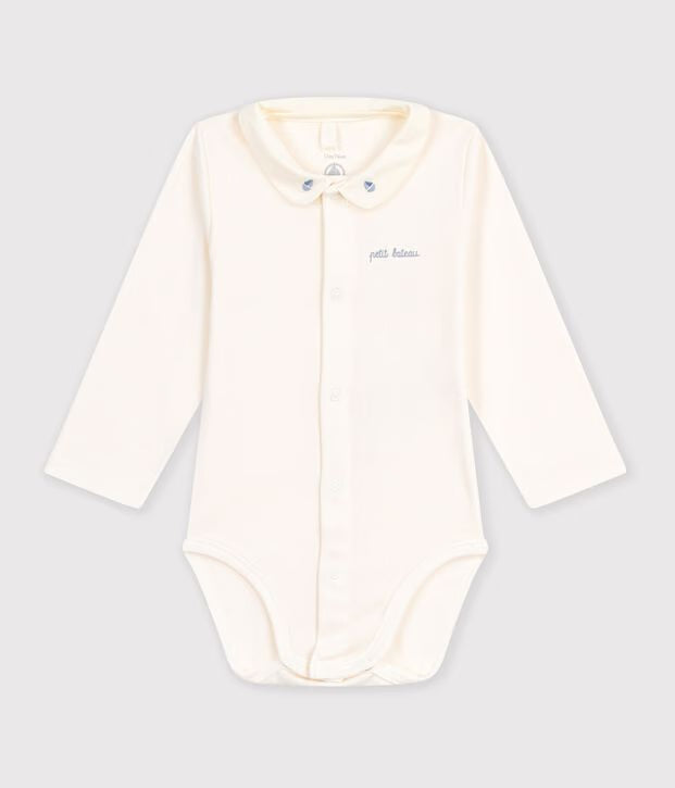 Body bébé manches longues à col