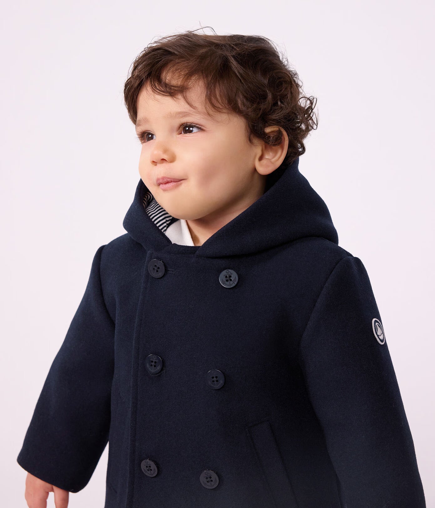 Caban bébé en drap de laine