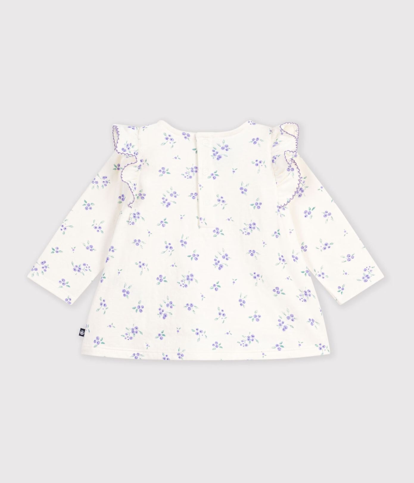 Blouse bébé en coton manches longues