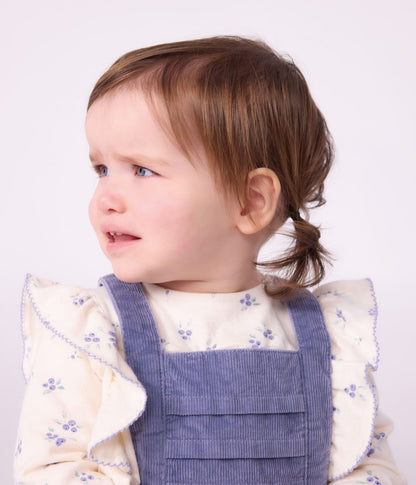 Blouse bébé en coton manches longues