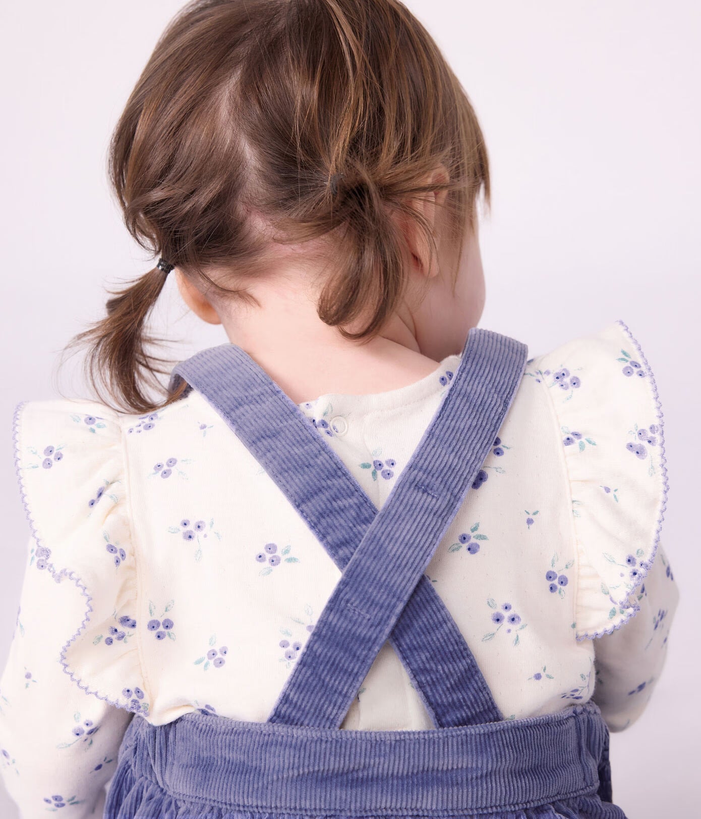 Blouse bébé en coton manches longues