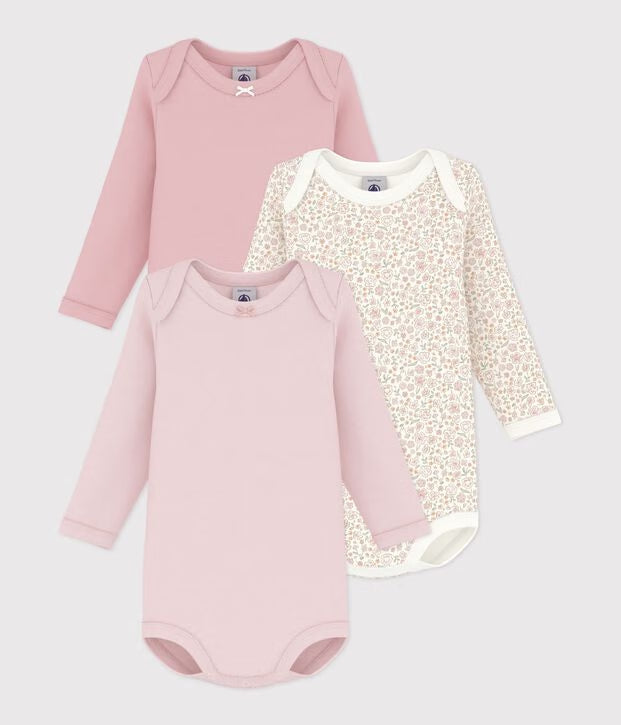 Lot de 3 bodies US manches longues