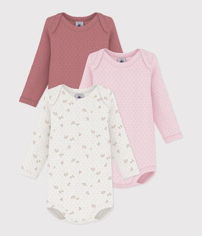 Lot de 3 bodies US manches longues