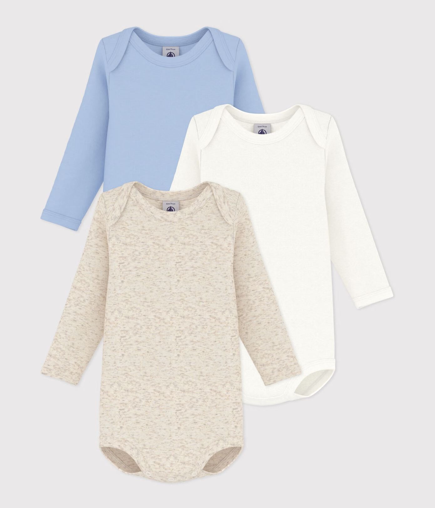 Lot de 3 bodies US manches longues