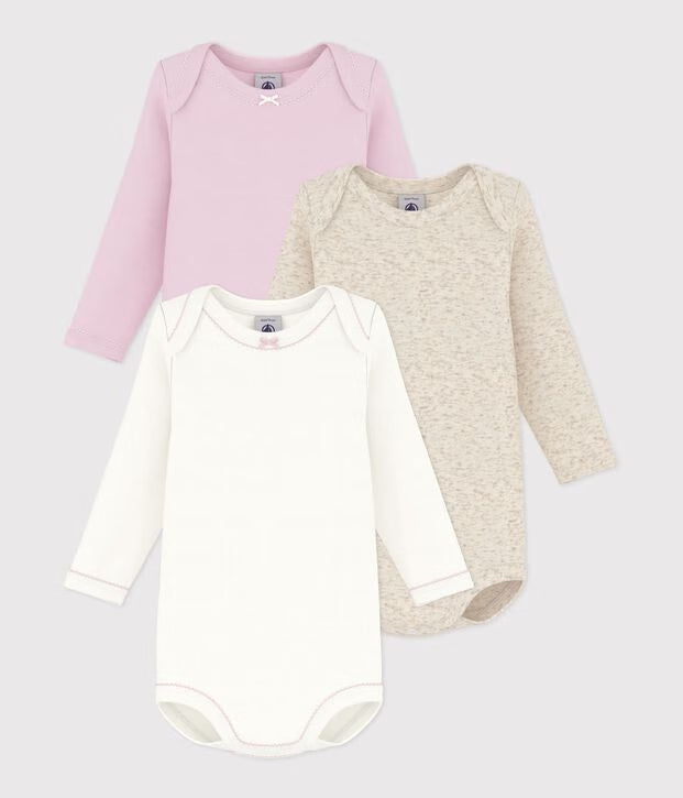 Lot de 3 bodies US manches longues