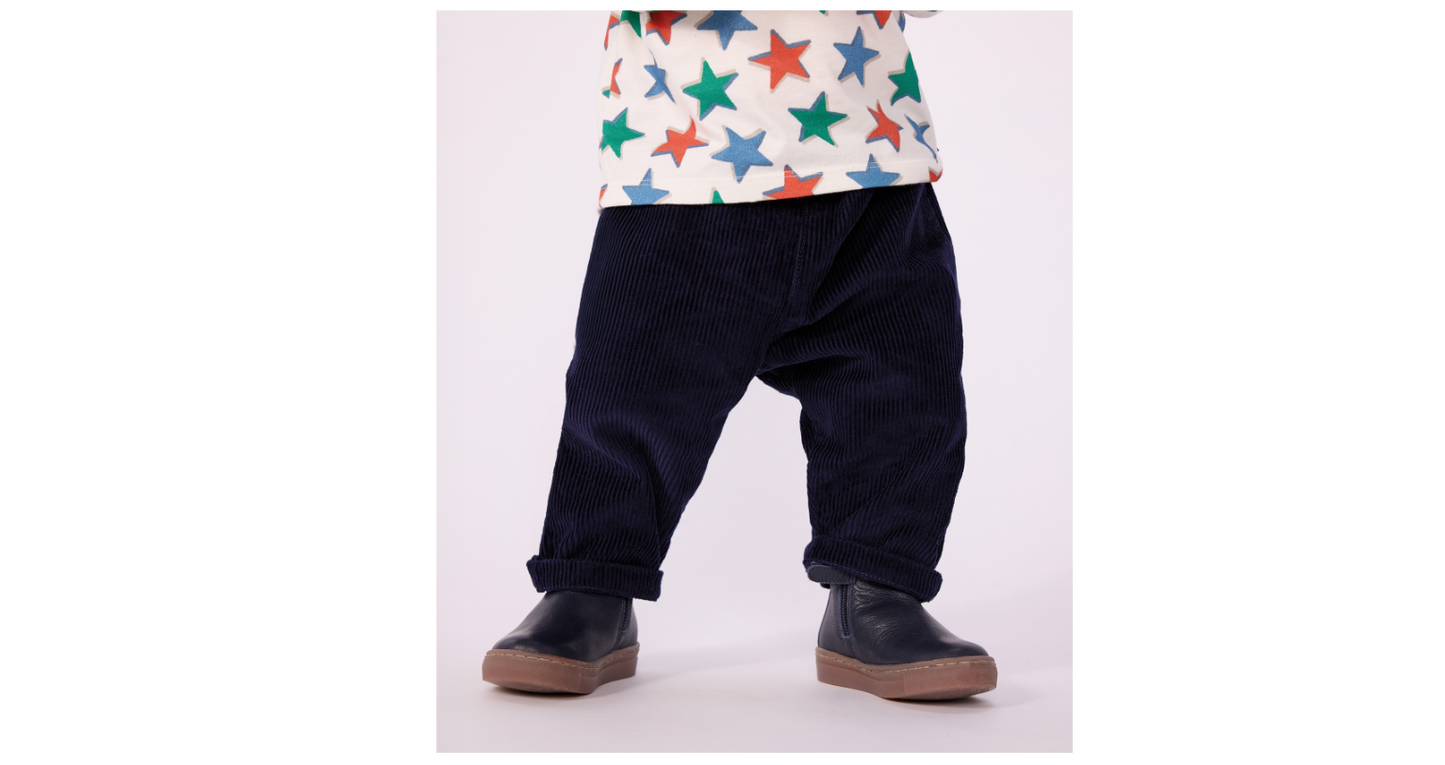 Pantalon bébé en coton uni