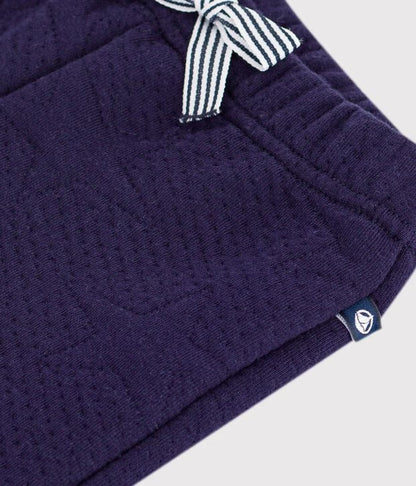 Pantalon bébé en coton à ceinture élastiquée