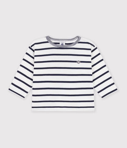 Tee-shirt bébé en coton manches longues