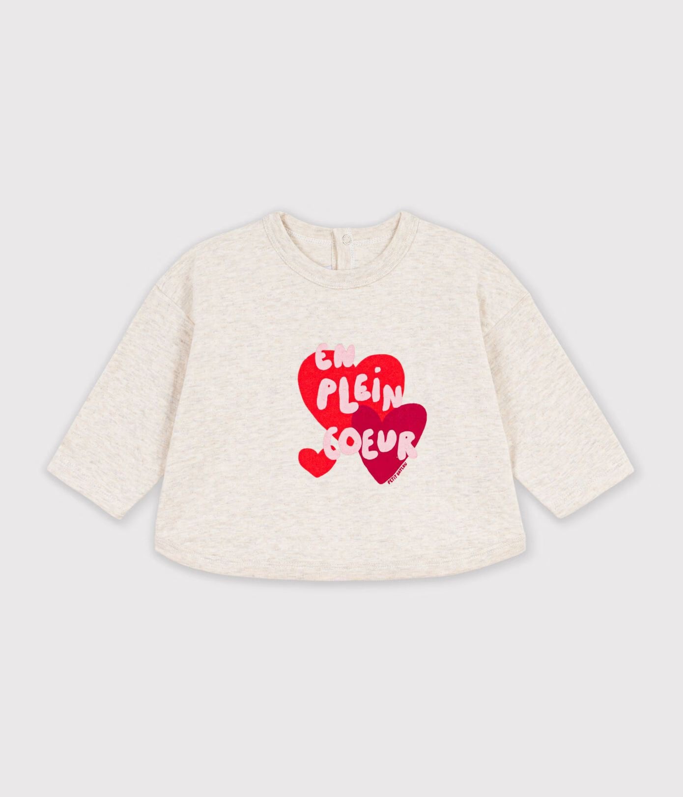 Tee-shirt bébé en coton manches longues