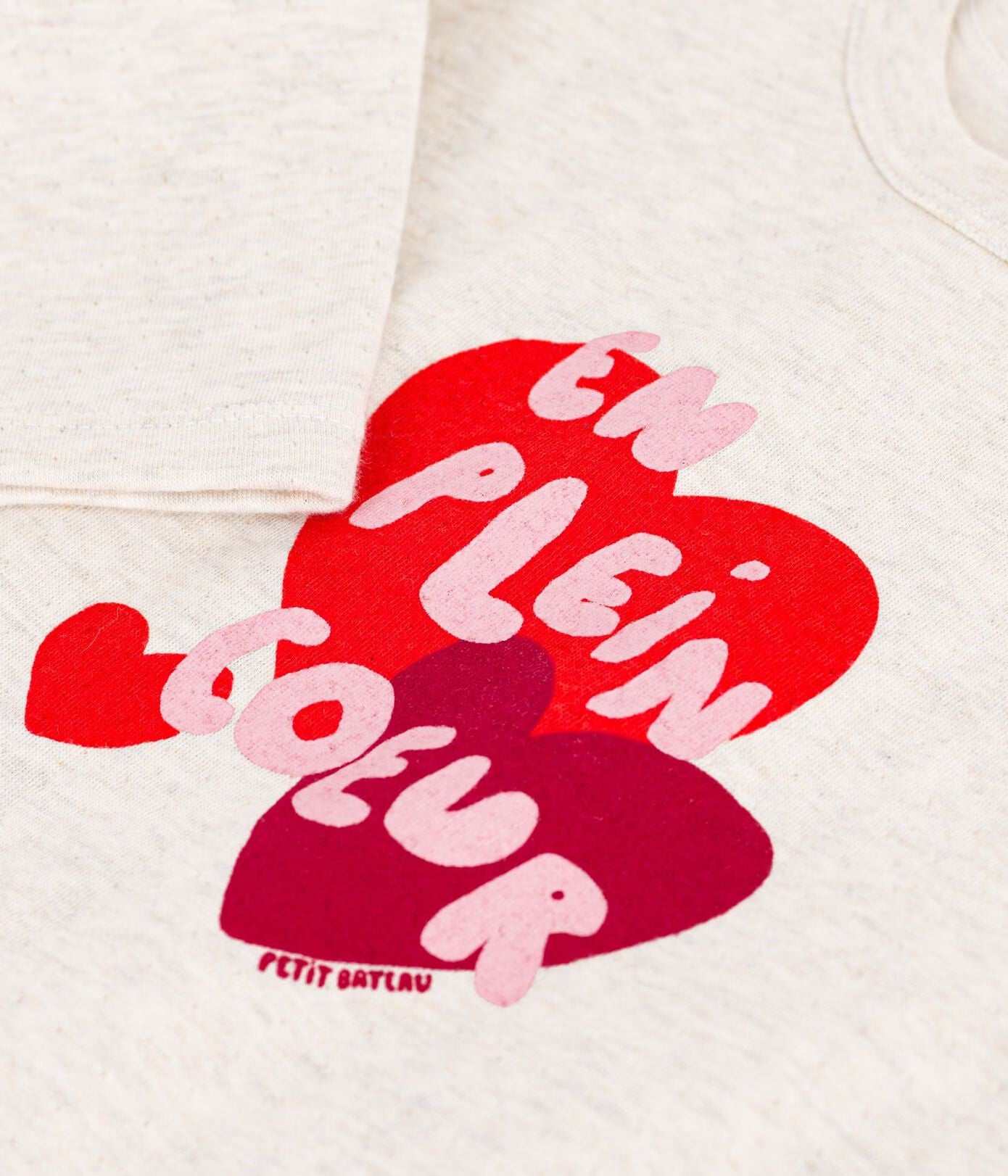Tee-shirt bébé en coton manches longues