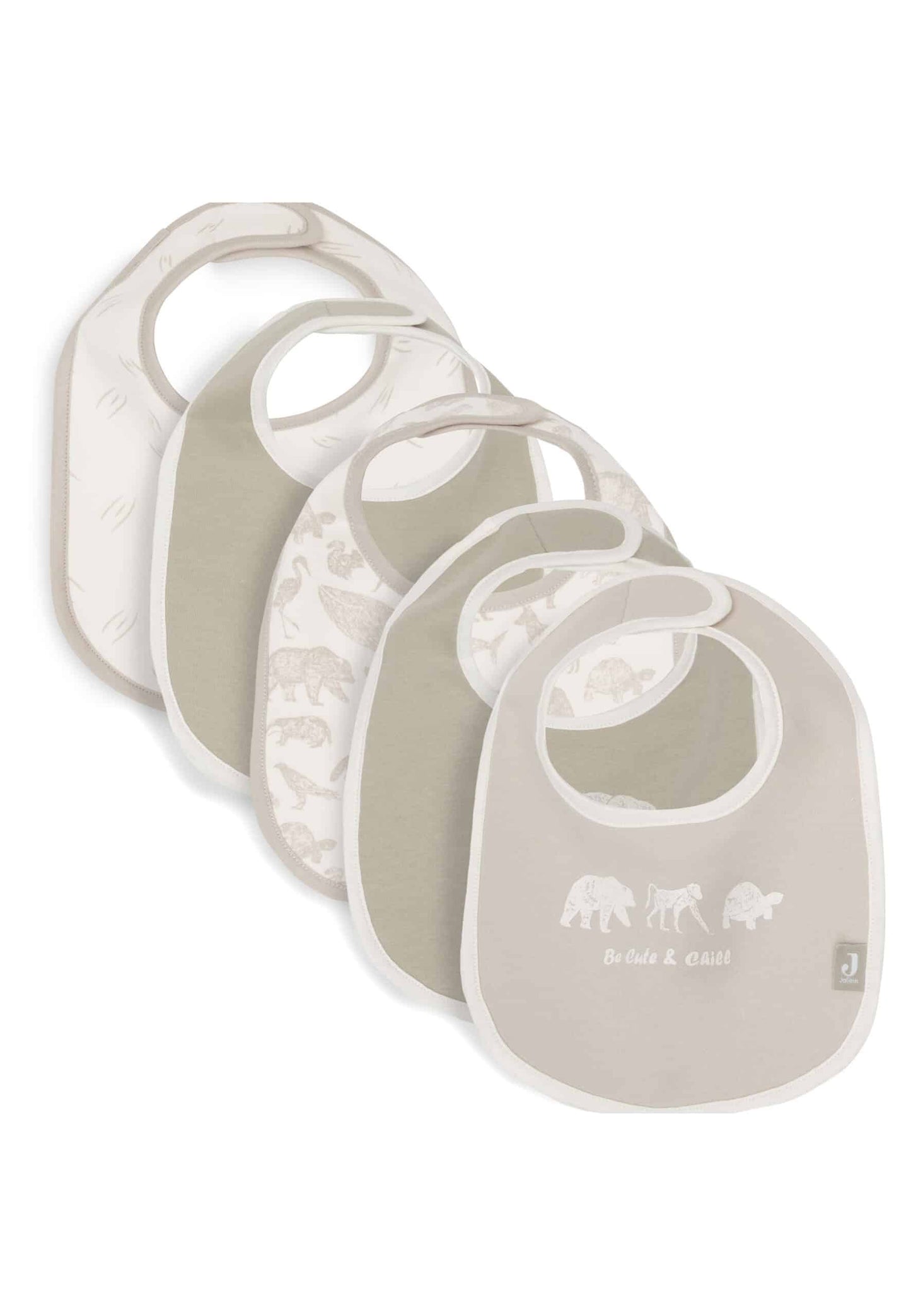 Lot de 5 Bavoirs Jersey imperméables Jollein