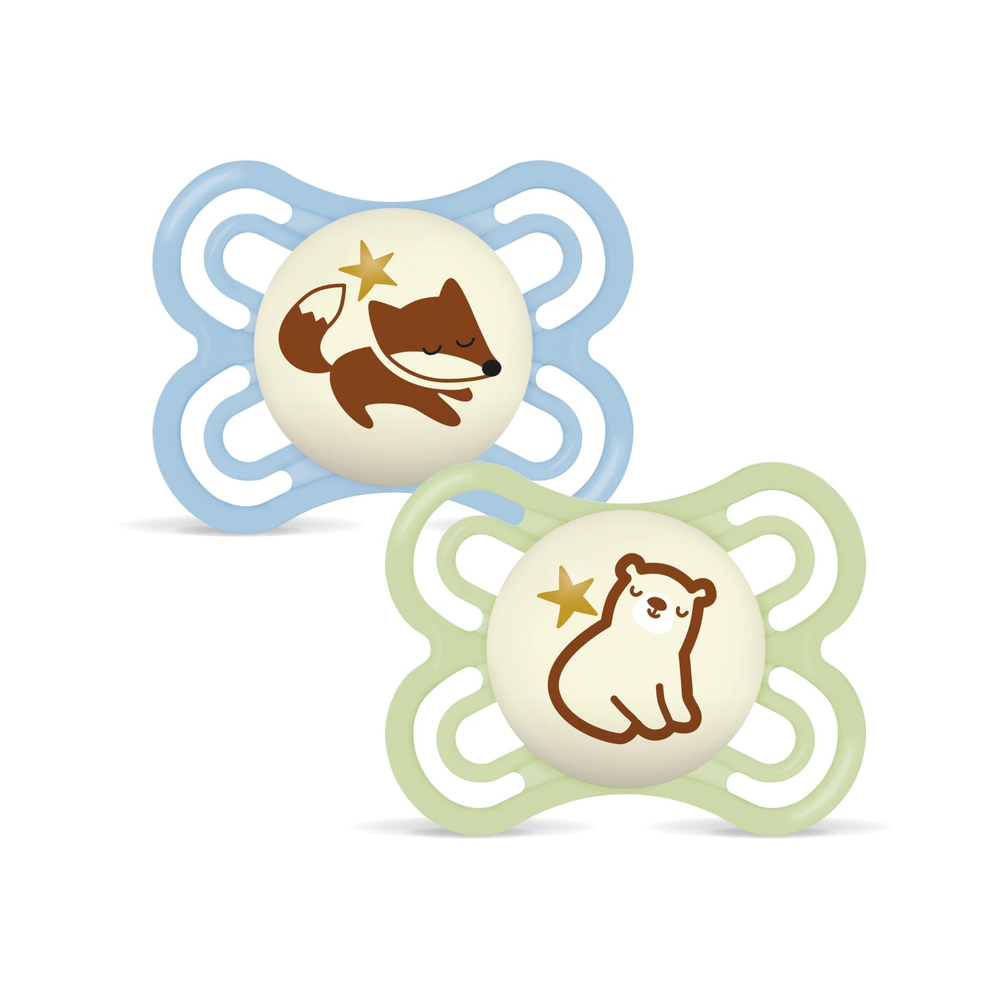 Lot 2 Sucettes Perfect Night Silicone Aléatoire