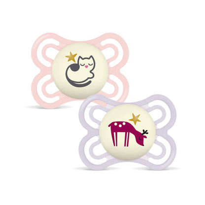 Lot 2 Sucettes Perfect Night Silicone Aléatoire