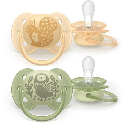 Lot de 2 sucettes ultra-douce
