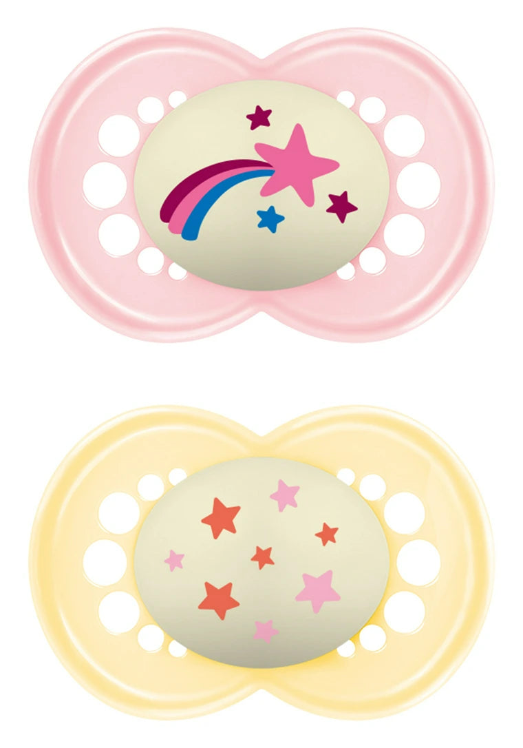 Lot de 2 sucettes Nuit 16-36 mois