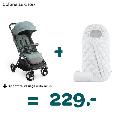 Pack Poussette Sirius de William Kent 1733 & Chancelière Snogga de Cybex - 229 CHF