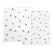 Set de 2 draps housse Bamboo Greenery Next To Me Chicco