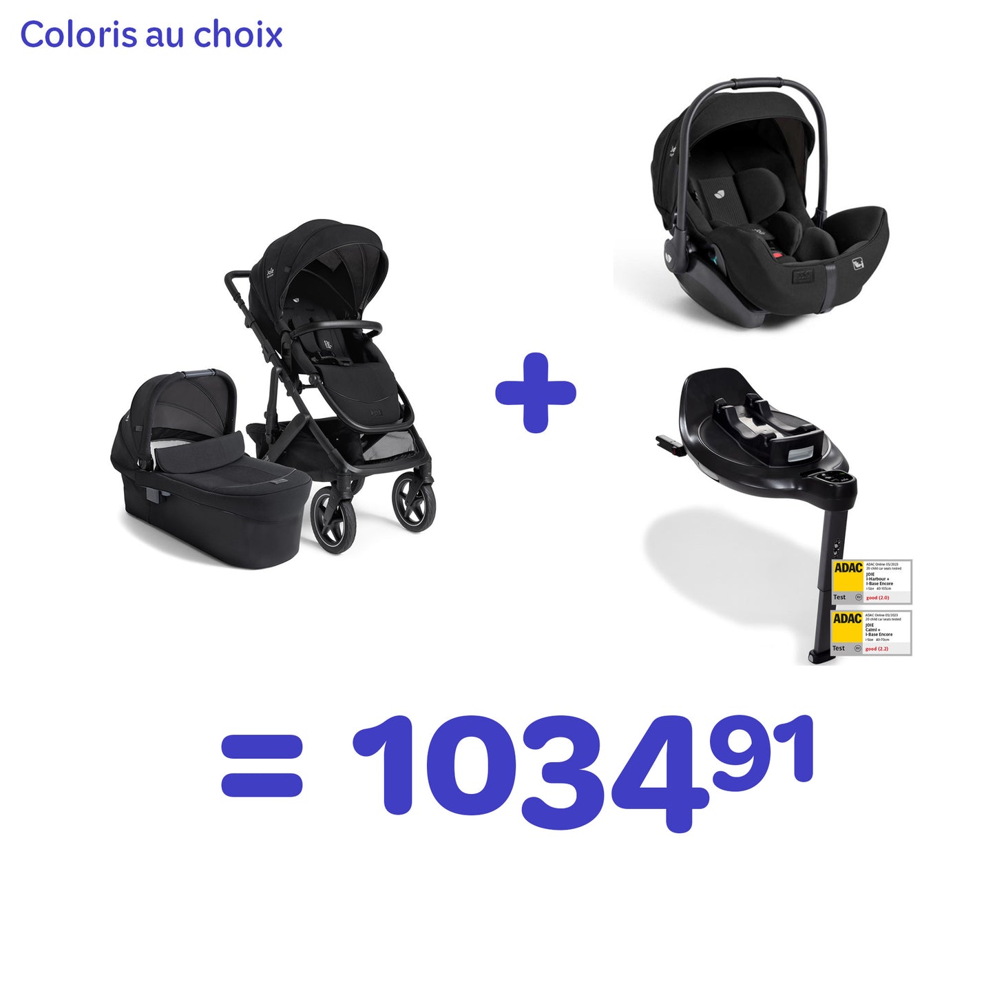 Poussette Vinca avec Nacelle + Siège auto i-level Pro + i-Base Encore