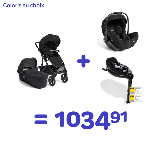 Poussette Vinca avec Nacelle + Siège auto i-level Pro + i-Base Encore