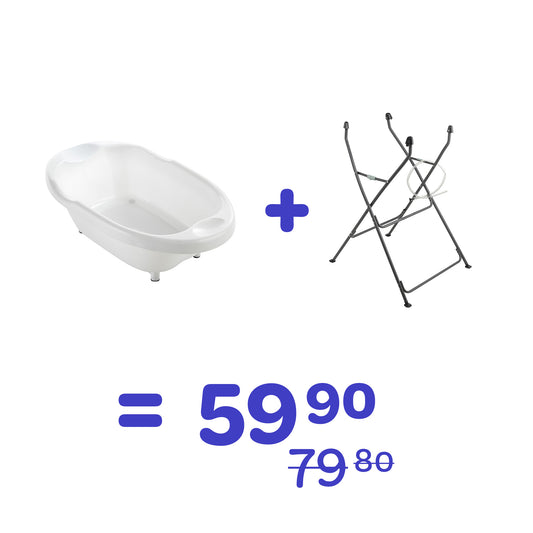 Ensemble pied + baignoire à 59,90 au lieu de 79,80